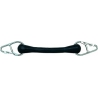 ramal extensible de goma con mosqueton 44cm.